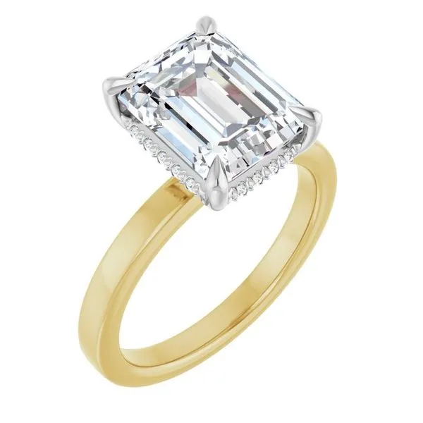 Claw-Prong Hidden Halo-Style Engagement Ring Futer Bros Jewelers York, PA