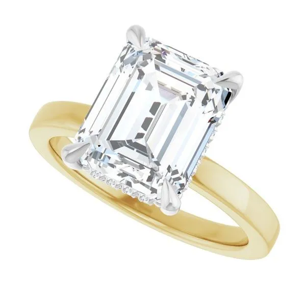 Claw-Prong Hidden Halo-Style Engagement Ring Image 5 J. Thomas Jewelers Rochester Hills, MI