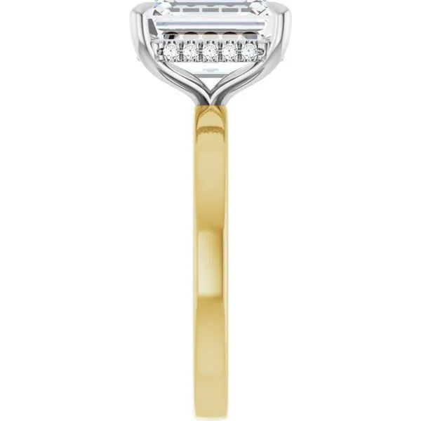 Claw-Prong Hidden Halo-Style Engagement Ring Image 4 Arezzo Jewelers Elmwood Park, IL