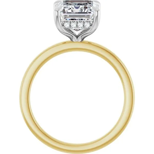 Claw-Prong Hidden Halo-Style Engagement Ring Image 2 JF Jones Jewelers Rochester, NY