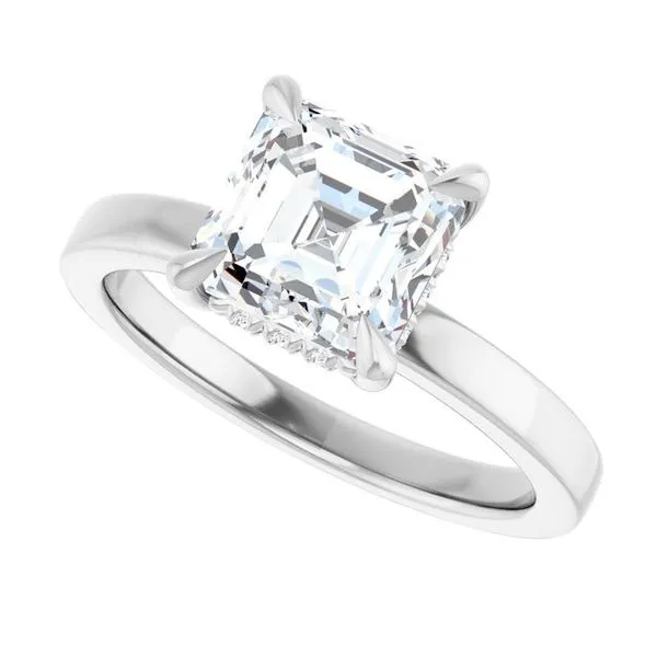 Claw-Prong Hidden Halo-Style Engagement Ring Image 5 Shipley's Fine Jewelry Hampstead, MD