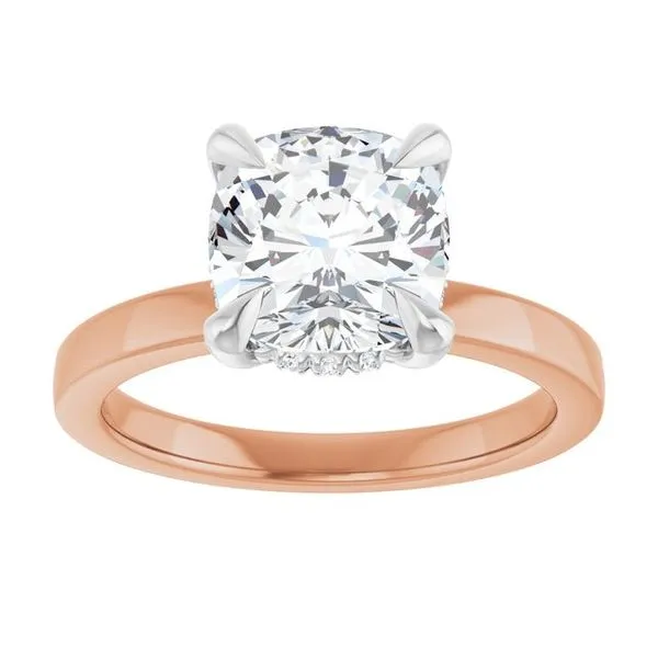 Claw-Prong Hidden Halo-Style Engagement Ring Image 3 Raleigh Diamond Fine Jewelry Raleigh, NC