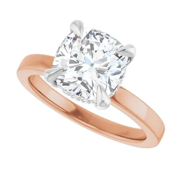 Claw-Prong Hidden Halo-Style Engagement Ring Image 5 Raleigh Diamond Fine Jewelry Raleigh, NC