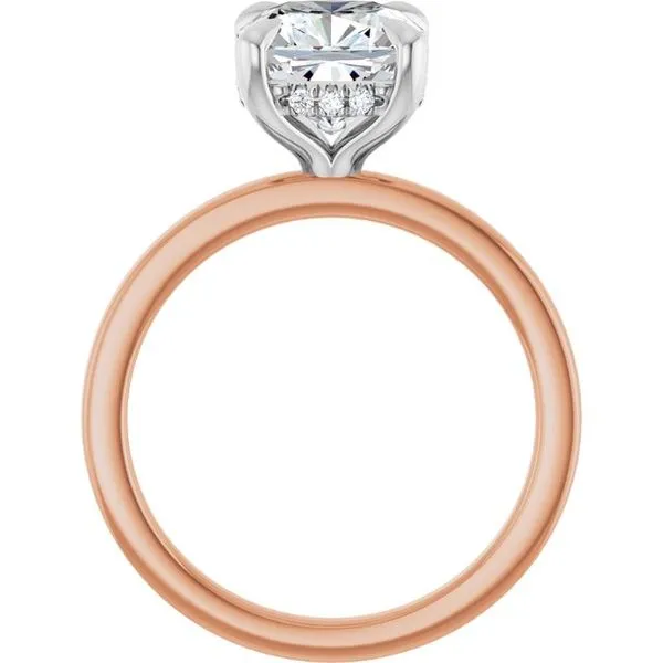 Claw-Prong Hidden Halo-Style Engagement Ring Image 2 JF Jones Jewelers Rochester, NY