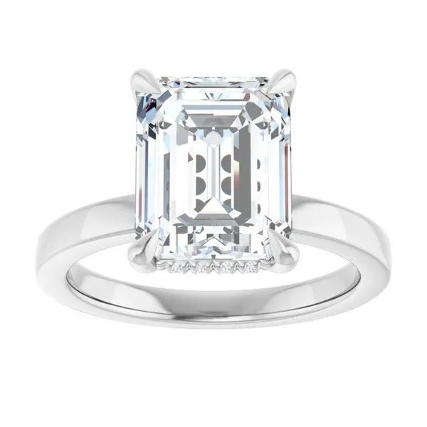 Claw-Prong Hidden Halo-Style Engagement Ring Image 3 Paul James Jewelers Angels Camp, CA