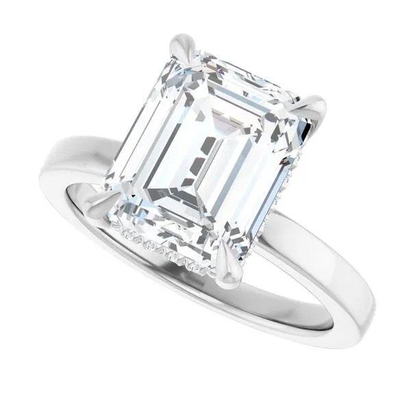 Claw-Prong Hidden Halo-Style Engagement Ring Image 5 J. Thomas Jewelers Rochester Hills, MI