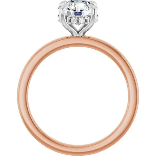 Claw-Prong Hidden Halo-Style Engagement Ring Image 2 Mark Jewellers La Crosse, WI