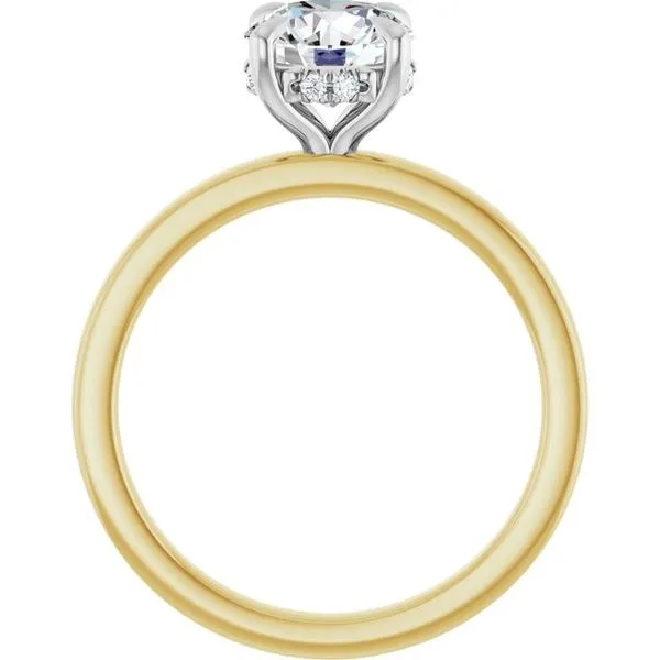 Claw-Prong Hidden Halo-Style Engagement Ring Image 2 Mark Jewellers La Crosse, WI