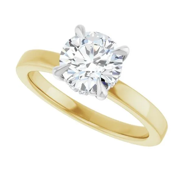 Claw-Prong Hidden Halo-Style Engagement Ring Image 5 Jimmy Smith Jewelers Decatur, AL
