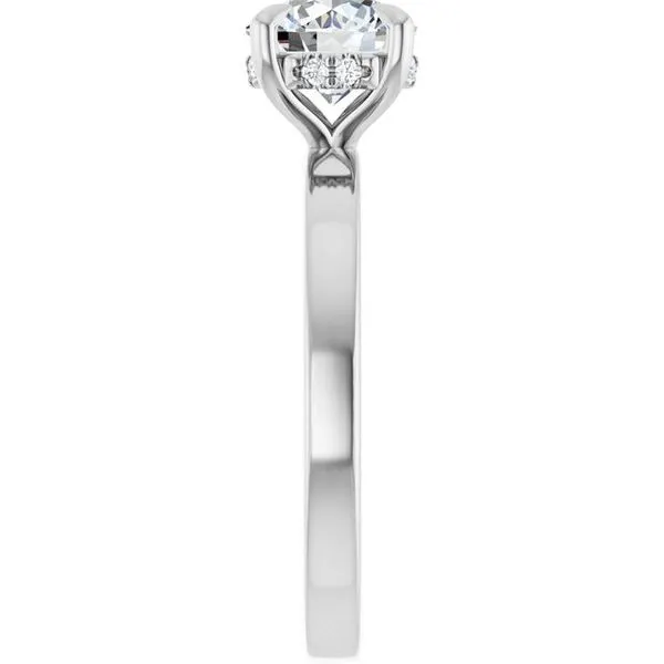 Claw-Prong Hidden Halo-Style Engagement Ring Image 4 Clater Jewelers Louisville, KY