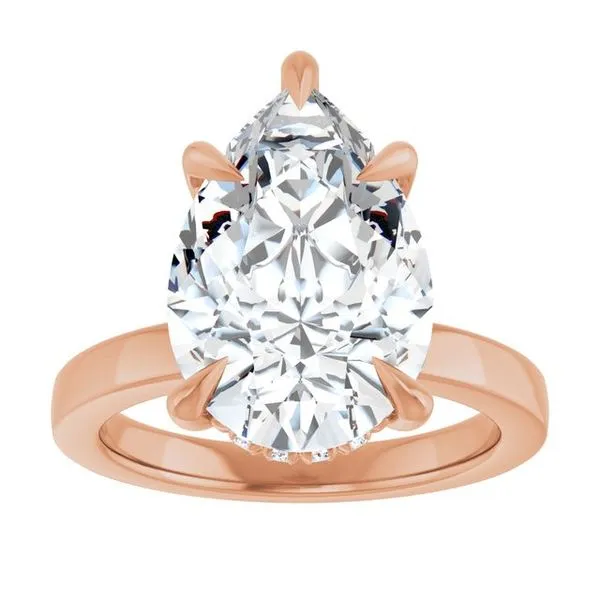 Claw-Prong Hidden Halo-Style Engagement Ring Image 3 Mark Jewellers La Crosse, WI