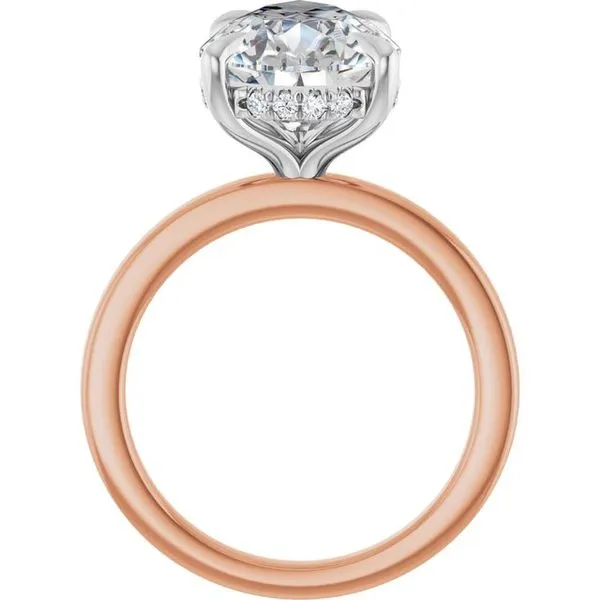 Claw-Prong Hidden Halo-Style Engagement Ring Image 2 Mark Jewellers La Crosse, WI