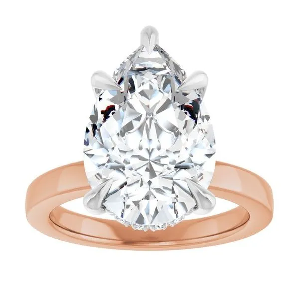 Claw-Prong Hidden Halo-Style Engagement Ring Image 3 Clater Jewelers Louisville, KY