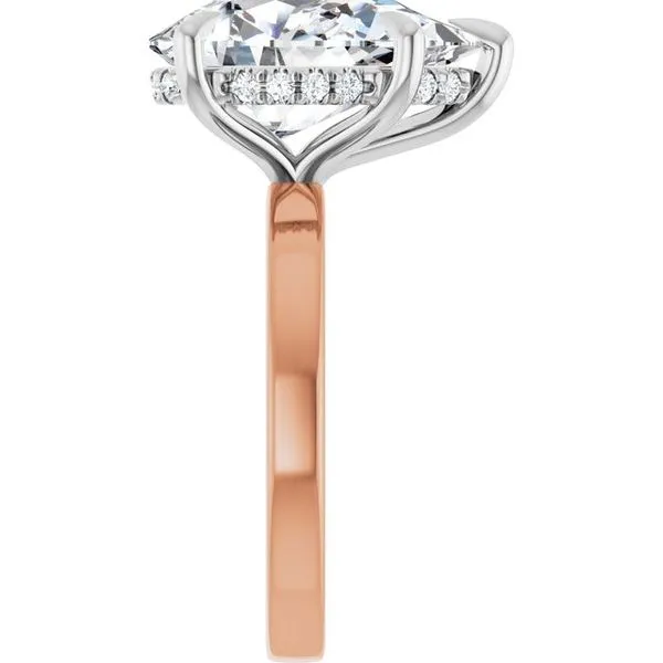 Claw-Prong Hidden Halo-Style Engagement Ring Image 4 Futer Bros Jewelers York, PA