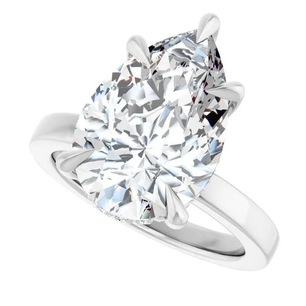 Claw-Prong Hidden Halo-Style Engagement Ring Image 5 Mark Jewellers La Crosse, WI