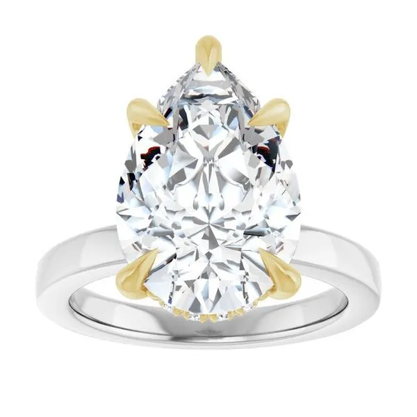 Claw-Prong Hidden Halo-Style Engagement Ring Image 3 Arezzo Jewelers Elmwood Park, IL