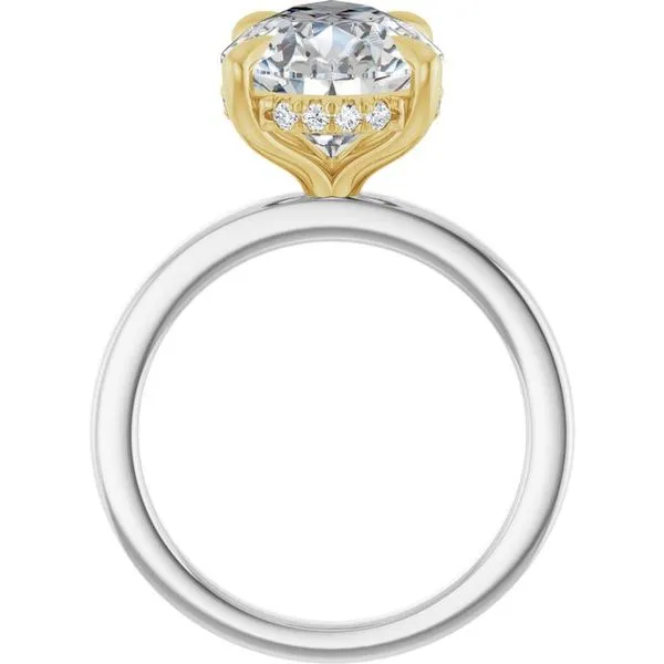 Claw-Prong Hidden Halo-Style Engagement Ring Image 2 Stuart Benjamin & Co. Jewelry Designs San Diego, CA