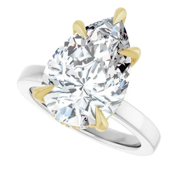 Claw-Prong Hidden Halo-Style Engagement Ring Image 5 The Jewelry Source El Segundo, CA