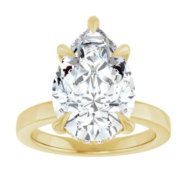 Claw-Prong Hidden Halo-Style Engagement Ring Image 3 Raleigh Diamond Fine Jewelry Raleigh, NC