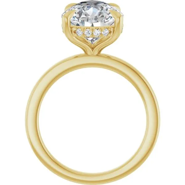 Claw-Prong Hidden Halo-Style Engagement Ring Image 2 J. Thomas Jewelers Rochester Hills, MI