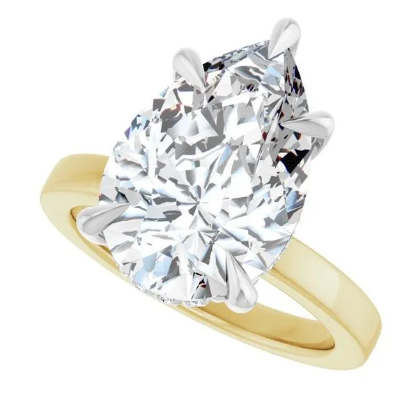 Claw-Prong Hidden Halo-Style Engagement Ring Image 5 Arezzo Jewelers Elmwood Park, IL