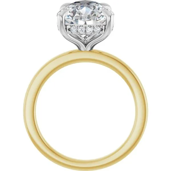 Claw-Prong Hidden Halo-Style Engagement Ring Image 2 Arezzo Jewelers Elmwood Park, IL