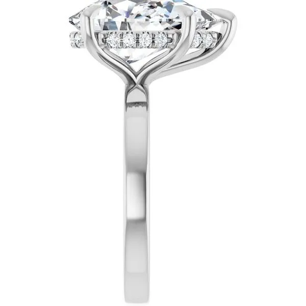 Claw-Prong Hidden Halo-Style Engagement Ring Image 4 Clater Jewelers Louisville, KY