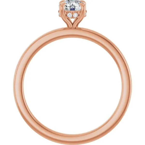 Claw-Prong Hidden Halo-Style Engagement Ring Image 2 Jimmy Smith Jewelers Decatur, AL