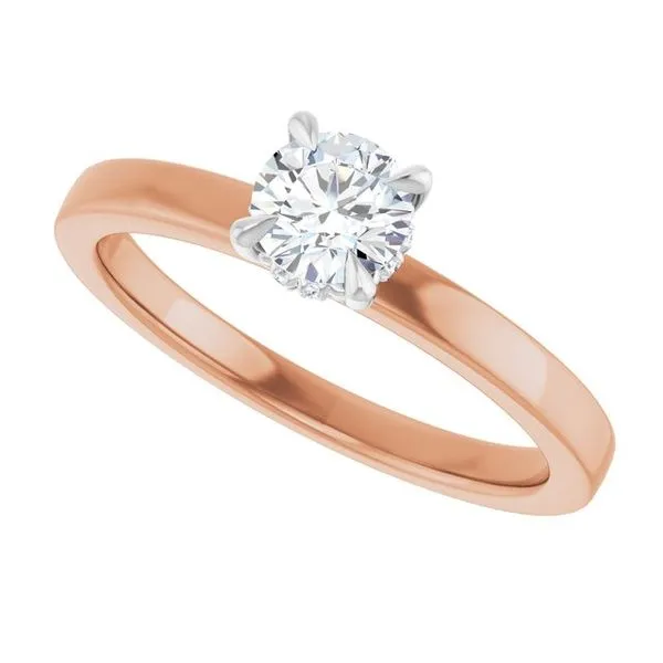 Claw-Prong Hidden Halo-Style Engagement Ring Image 5 Arezzo Jewelers Elmwood Park, IL