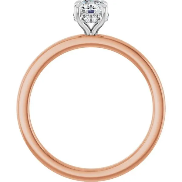 Claw-Prong Hidden Halo-Style Engagement Ring Image 2 Mark Jewellers La Crosse, WI