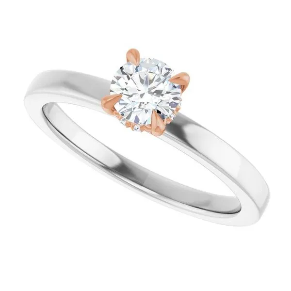Claw-Prong Hidden Halo-Style Engagement Ring Image 5 Clater Jewelers Louisville, KY