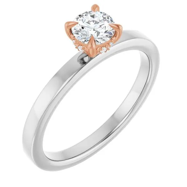 Claw-Prong Hidden Halo-Style Engagement Ring Mark Jewellers La Crosse, WI