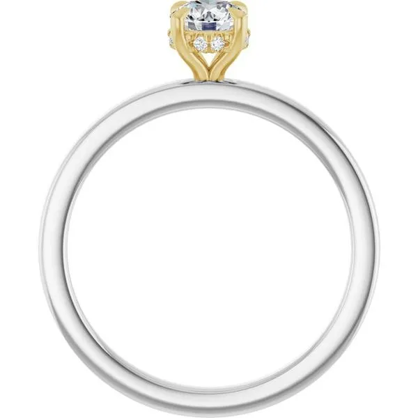 Claw-Prong Hidden Halo-Style Engagement Ring Image 2 Northwood Jewelers Northwood, OH
