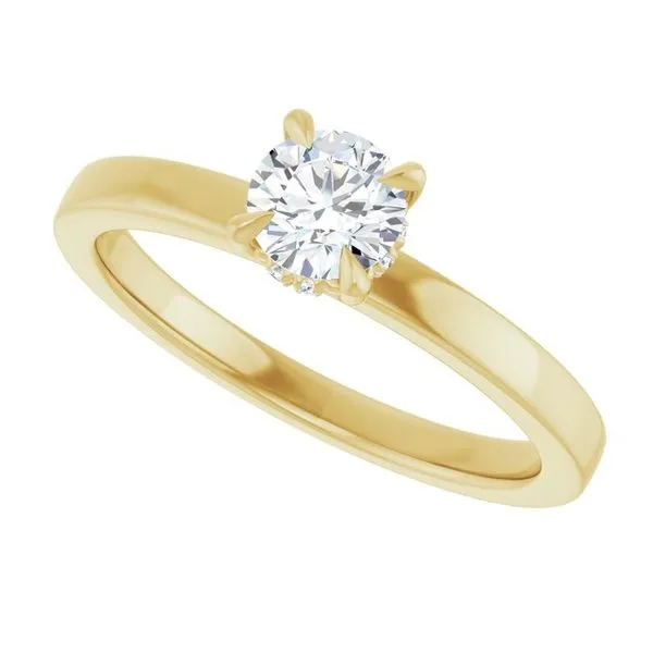 Claw-Prong Hidden Halo-Style Engagement Ring Image 5 Vulcan's Forge LLC KANSAS CITY, MO