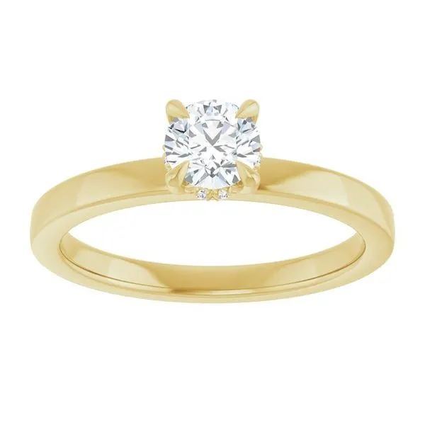 Claw-Prong Hidden Halo-Style Engagement Ring Image 3 Raleigh Diamond Fine Jewelry Raleigh, NC