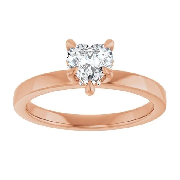 Claw-Prong Hidden Halo-Style Engagement Ring Image 3 House of Silva Wooster, OH