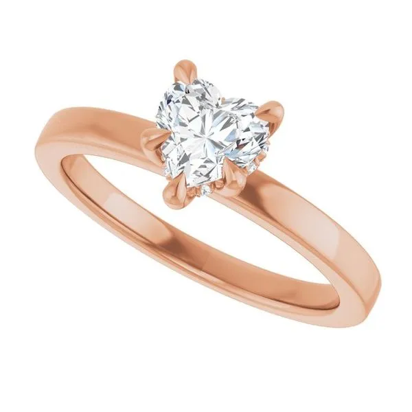 Claw-Prong Hidden Halo-Style Engagement Ring Image 5 Shipley's Fine Jewelry Hampstead, MD