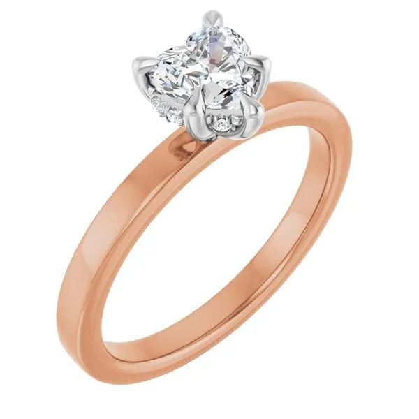 Claw-Prong Hidden Halo-Style Engagement Ring Northwood Jewelers Northwood, OH