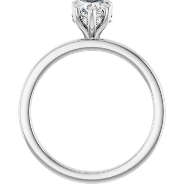 Claw-Prong Hidden Halo-Style Engagement Ring Image 2 Northwood Jewelers Northwood, OH