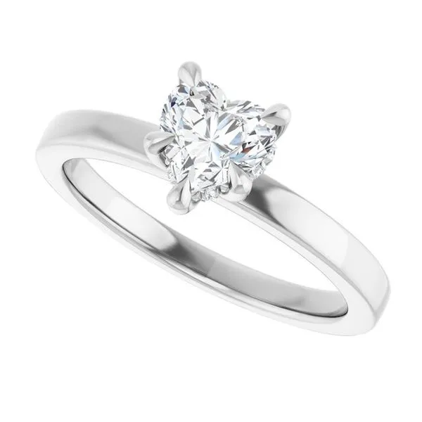 Claw-Prong Hidden Halo-Style Engagement Ring Image 5 Vulcan's Forge LLC KANSAS CITY, MO