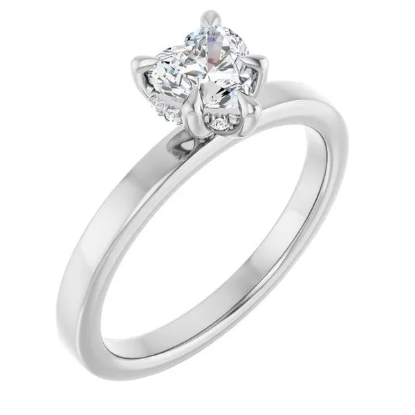 Claw-Prong Hidden Halo-Style Engagement Ring Austin's Fine Diamonds & Jewelry Lyndhurst, NJ
