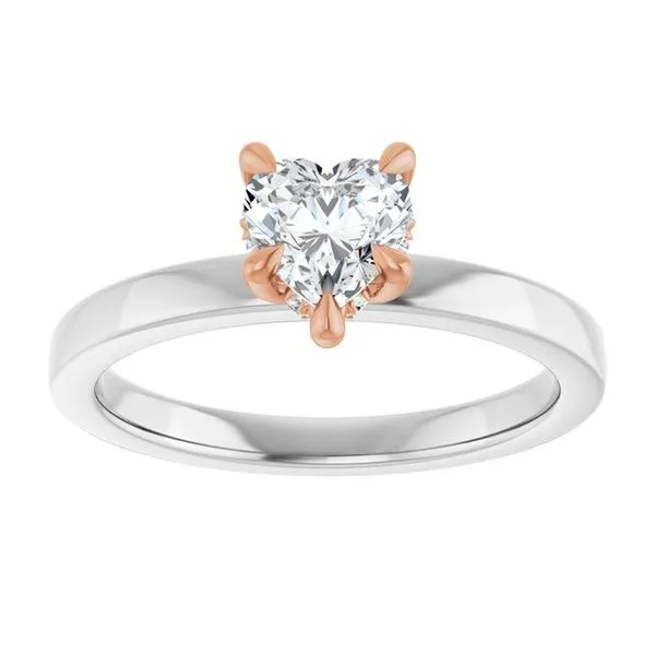 Claw-Prong Hidden Halo-Style Engagement Ring Image 3 Austin's Fine Diamonds & Jewelry Lyndhurst, NJ