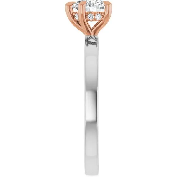 Claw-Prong Hidden Halo-Style Engagement Ring Image 4 Clater Jewelers Louisville, KY