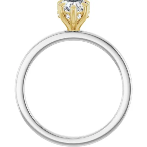 Claw-Prong Hidden Halo-Style Engagement Ring Image 2 Austin's Fine Diamonds & Jewelry Lyndhurst, NJ