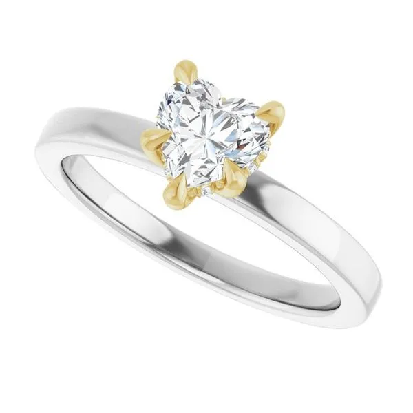 Claw-Prong Hidden Halo-Style Engagement Ring Image 5 Clater Jewelers Louisville, KY