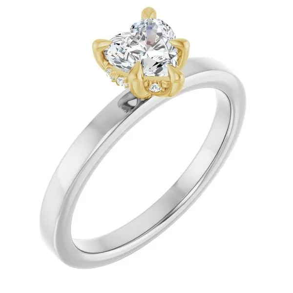 Claw-Prong Hidden Halo-Style Engagement Ring Vulcan's Forge LLC KANSAS CITY, MO