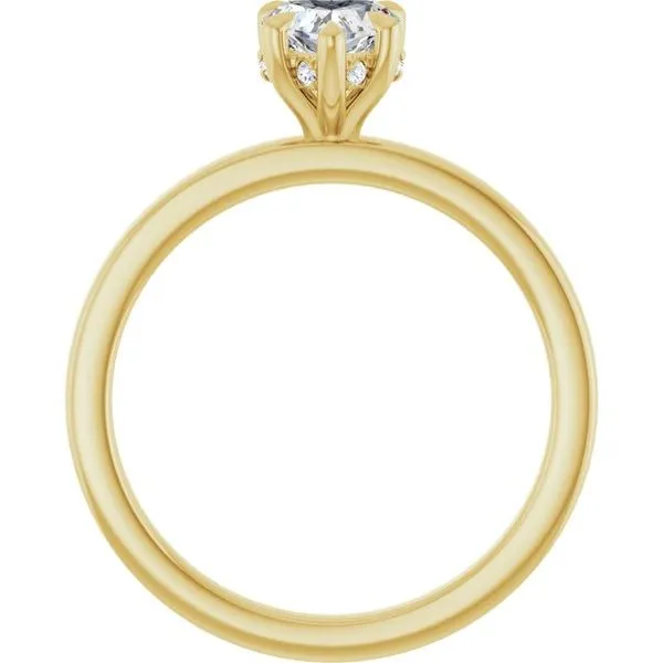 Claw-Prong Hidden Halo-Style Engagement Ring Image 2 J. Thomas Jewelers Rochester Hills, MI