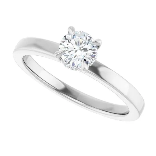 Claw-Prong Hidden Halo-Style Engagement Ring Image 5 Northwood Jewelers Northwood, OH