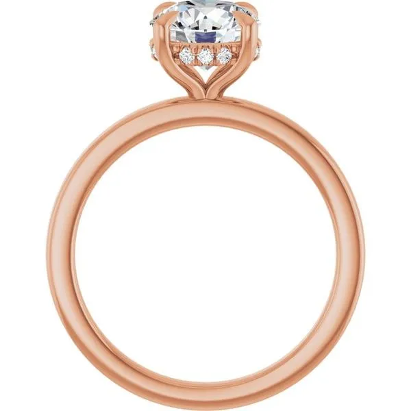 Claw-Prong Hidden Halo-Style Engagement Ring Image 2 Shipley's Fine Jewelry Hampstead, MD