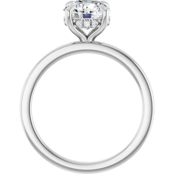 Claw-Prong Hidden Halo-Style Engagement Ring Image 2 Raleigh Diamond Fine Jewelry Raleigh, NC
